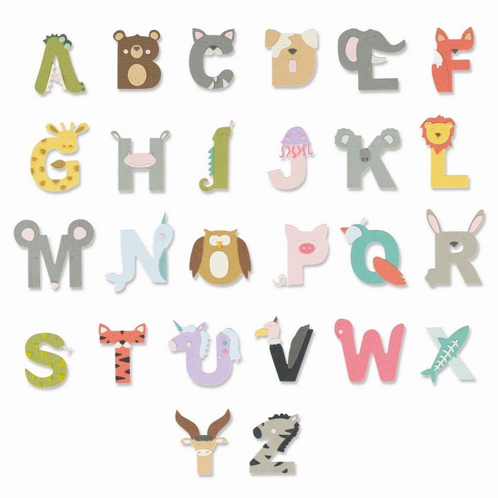 Thinlits Animal Alphabet