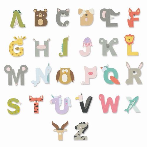 Thinlits Animal Alphabet
