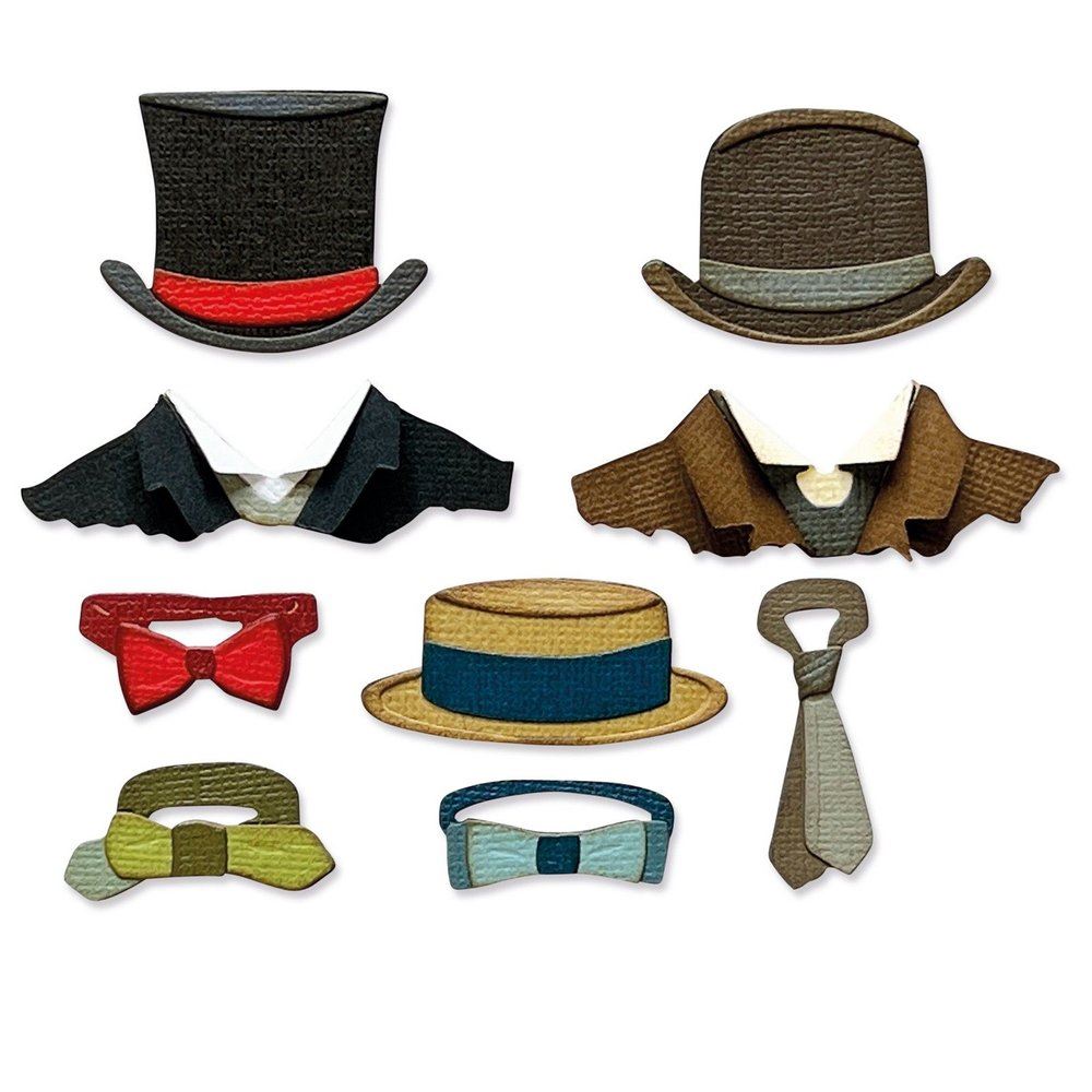 Thinlits Cappelli e cravatte Sizzix