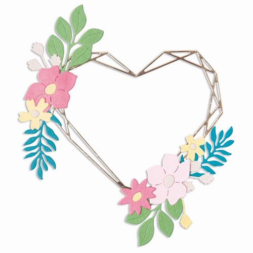 Thinlits Floral Geo Heart Frame
