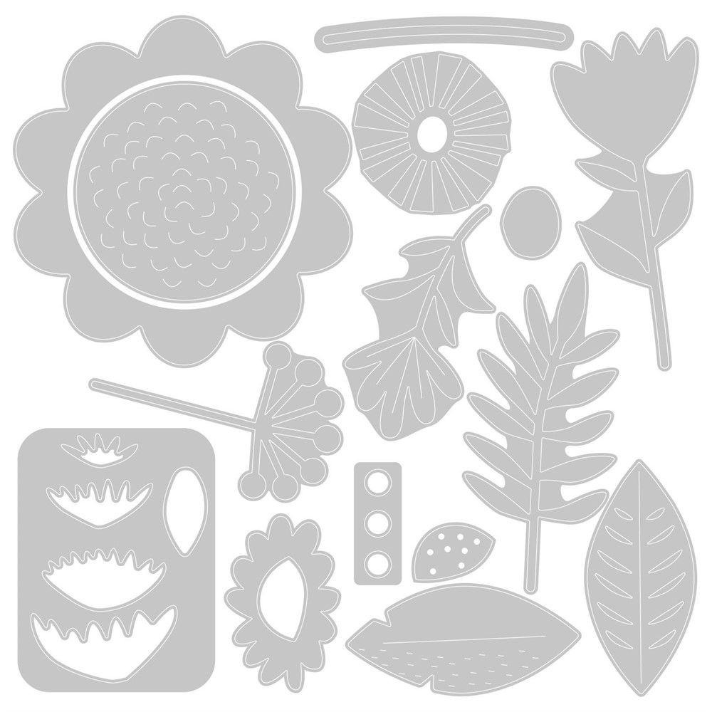 Thinlits Floral Tropics