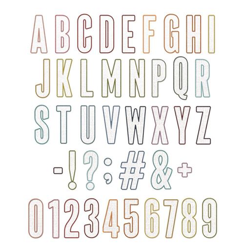 Thinlits Giornalino Alfanumerico Sizzix