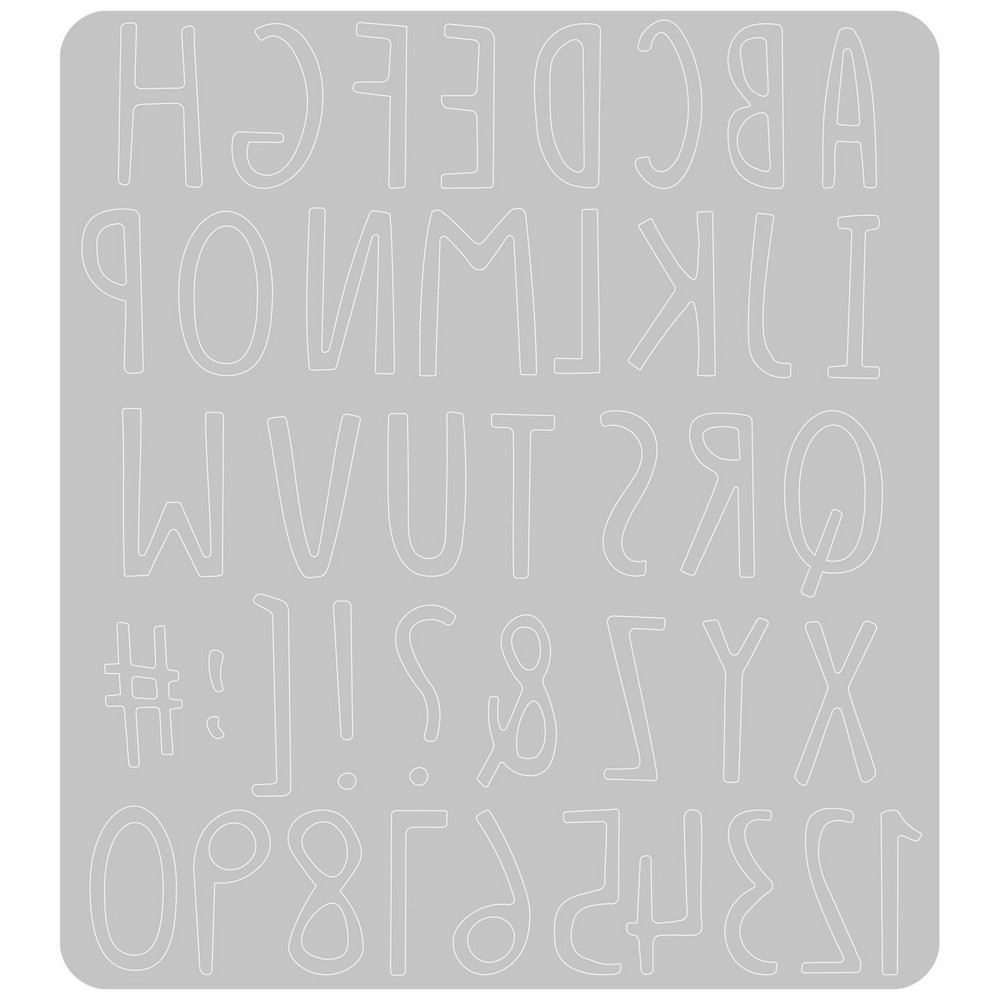 Thinlits Hand Drawn Alphabet