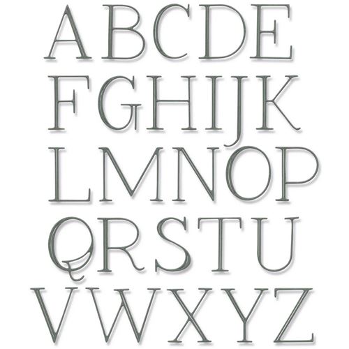 Thinlits Lettere Maiuscole Eleganti