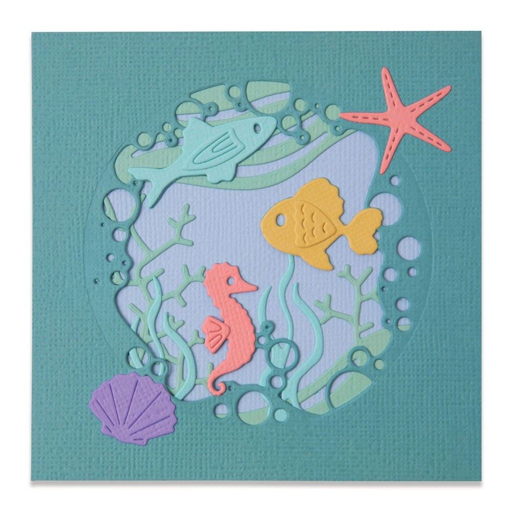Thinlits Ocean Scene