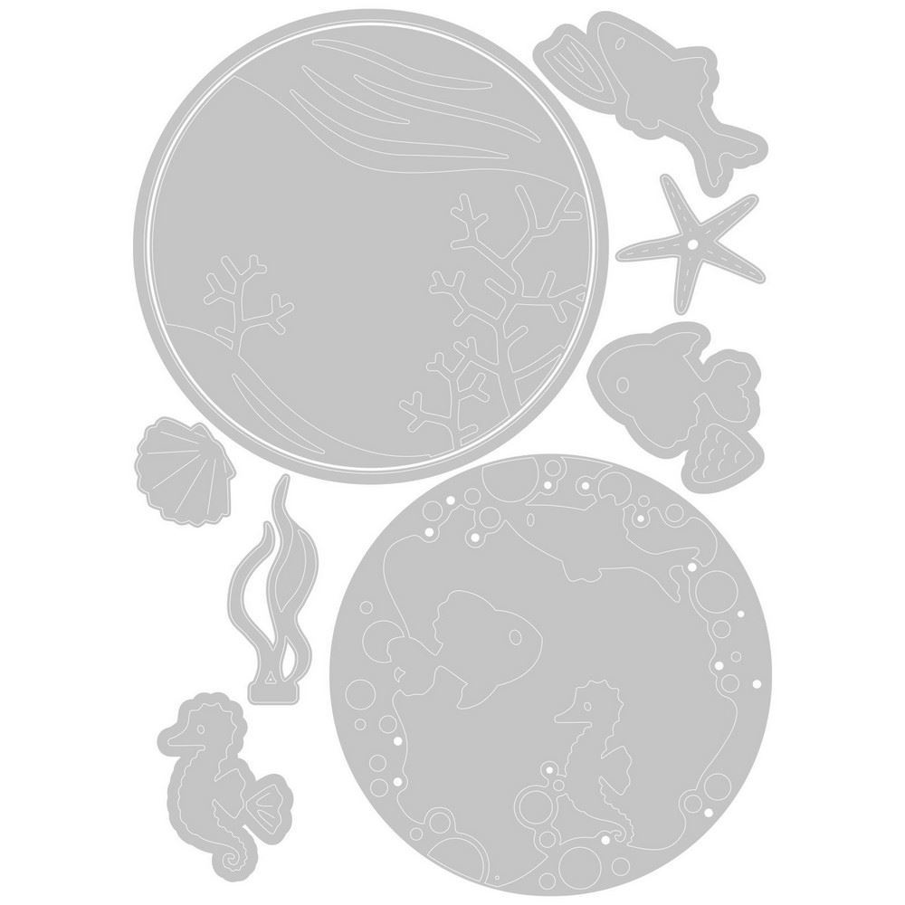 Thinlits Ocean Scene