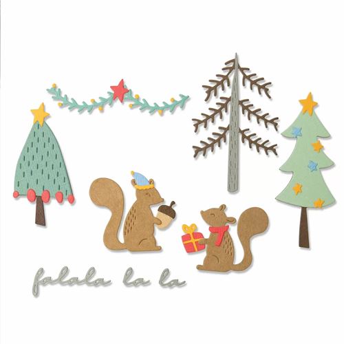 Thinlits Scoiattoli Natalizi