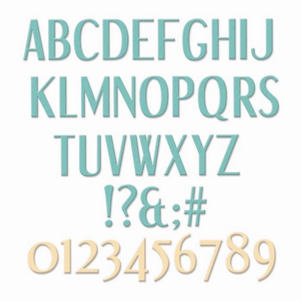 Thinlits Stylized Alphabet