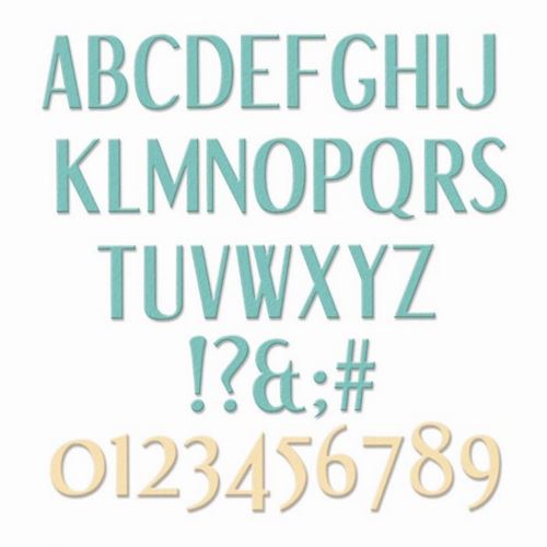 Thinlits Stylized Alphabet