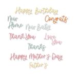 Thinlits Variety Sentiments Sizzix