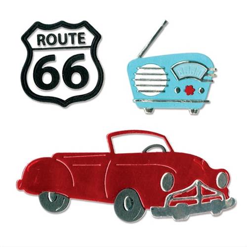 Thinlits Vintage Car & Radio