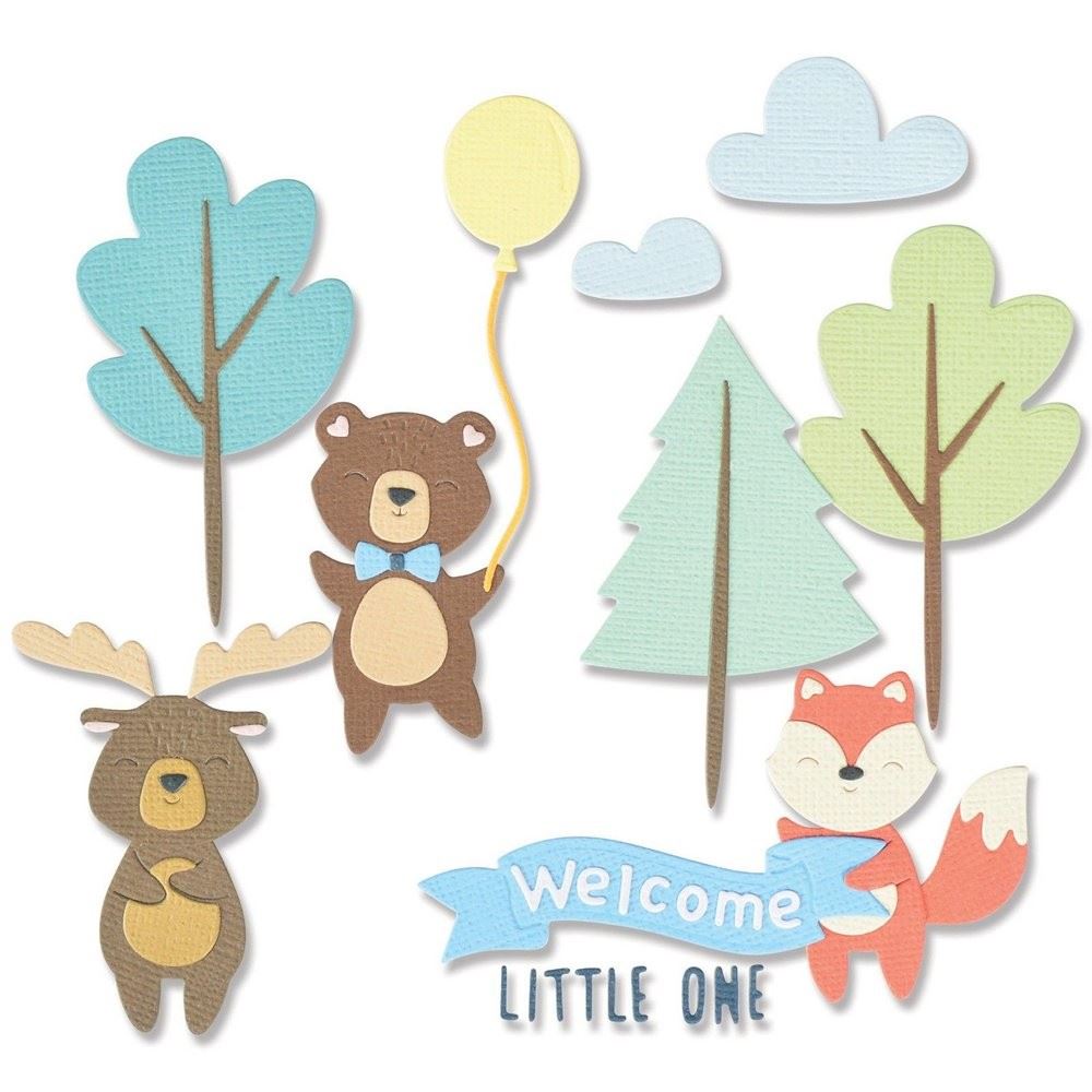 Thinlits Woodland Baby Set