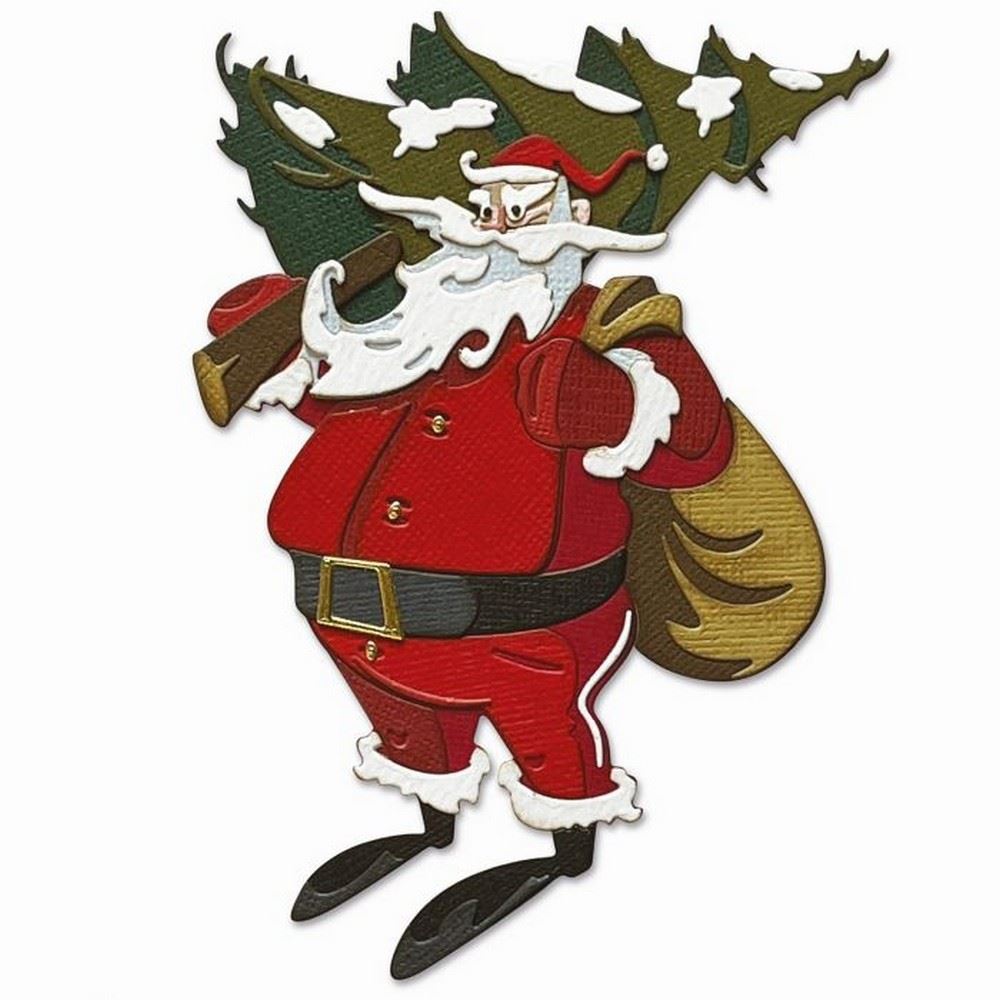 Thinlits Woodland Santa