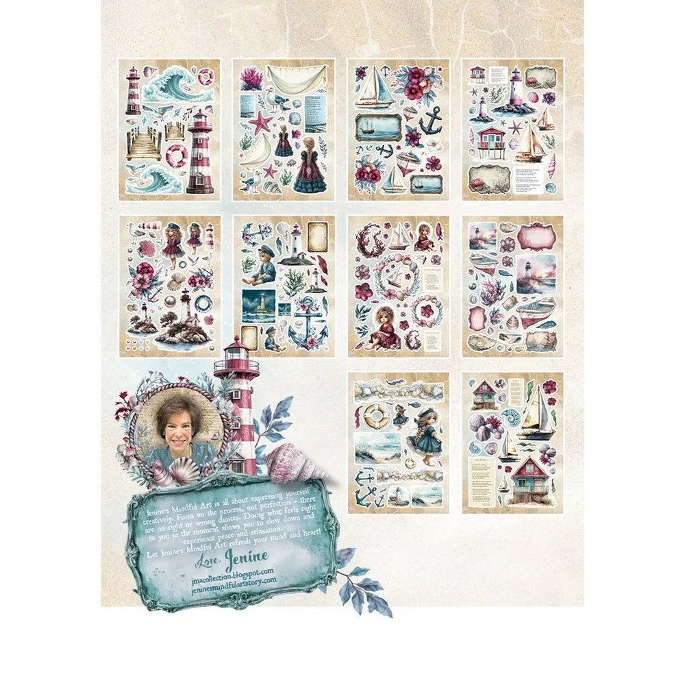 Tide of Hope Die-cut Paper Pad Elements - Mondo Fai da Te