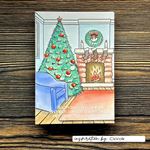 Timbri Acrilici Christmas Living Room
