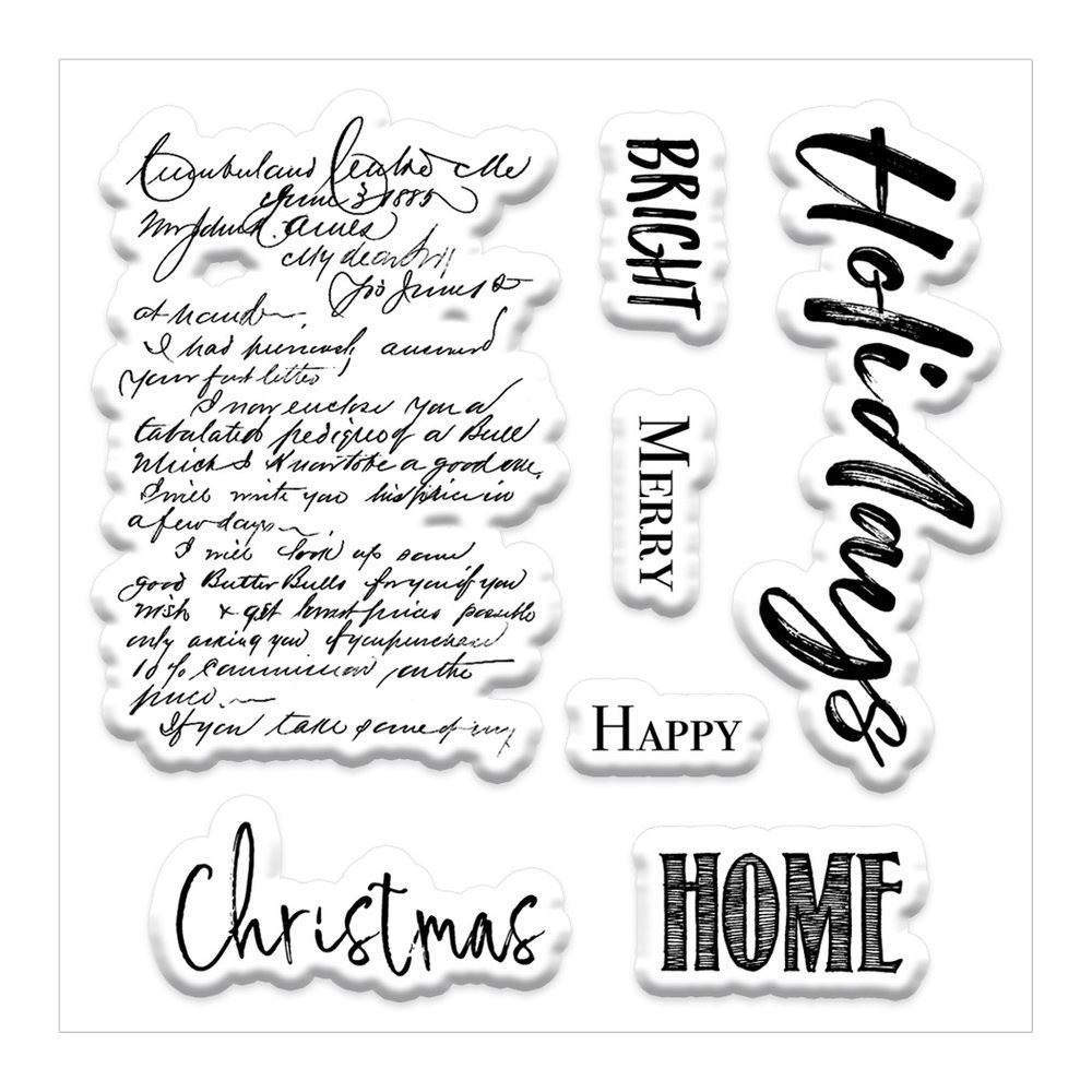 Timbri Acrilici Home for the Holidays Clear Stamps