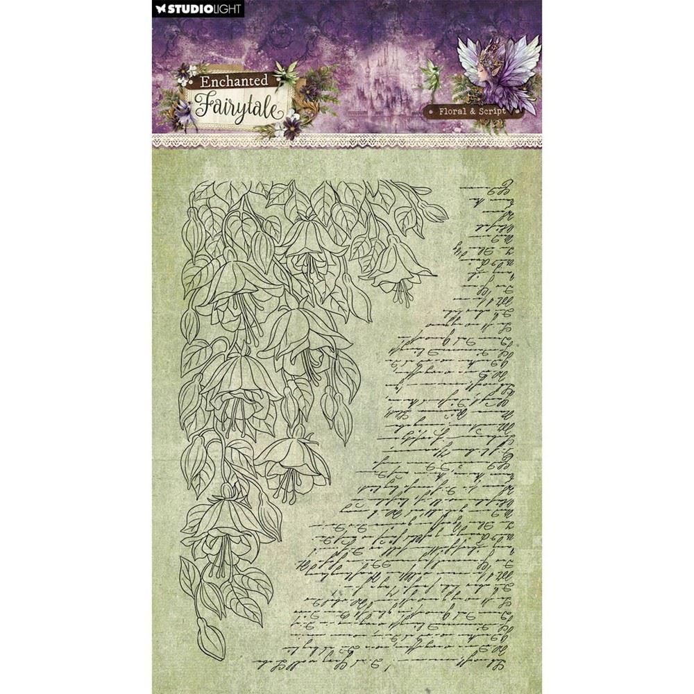 Timbri Acrilici Motivi floreali e scritte Enchanted Fairytale