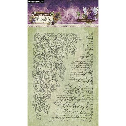 Timbri Acrilici Motivi floreali e scritte Enchanted Fairytale