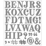 Timbri Clear Stamps Set Textured Alphabet