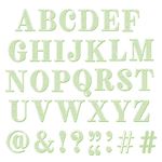 Timbri Clear Stamps Set Textured Alphabet