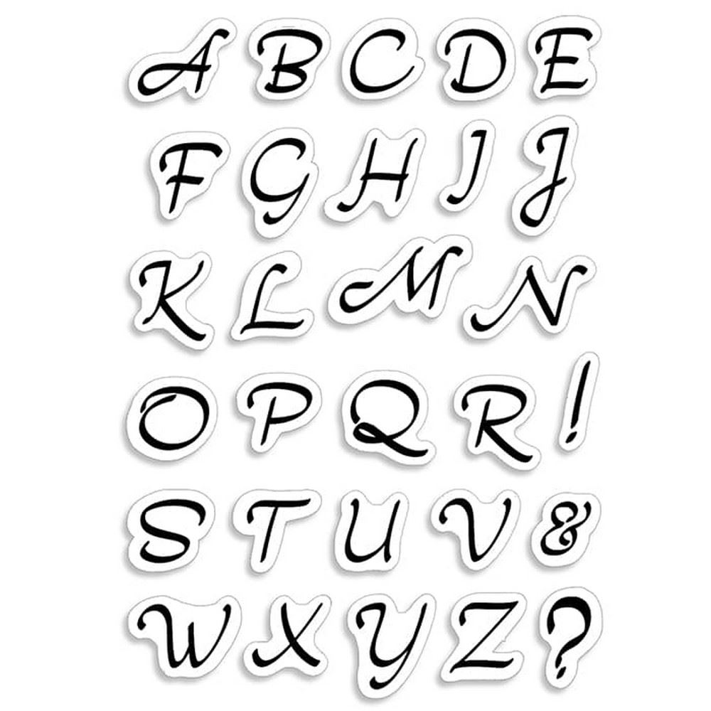Timbri acrilici Alfabeto Maiuscolo Moonlight Uppercase Alphabet