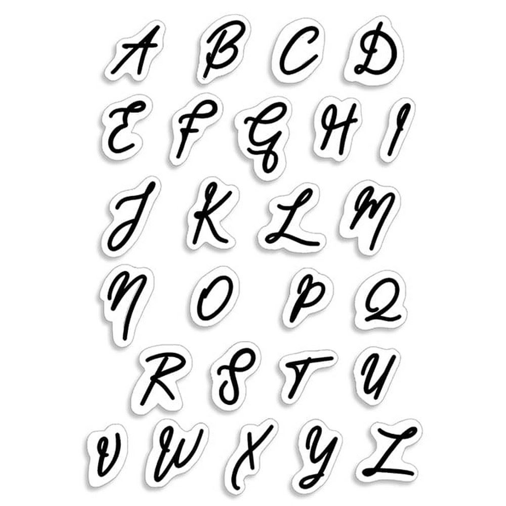 Timbri acrilici Alfabeto Maiuscolo Muse Uppercase Alphabet