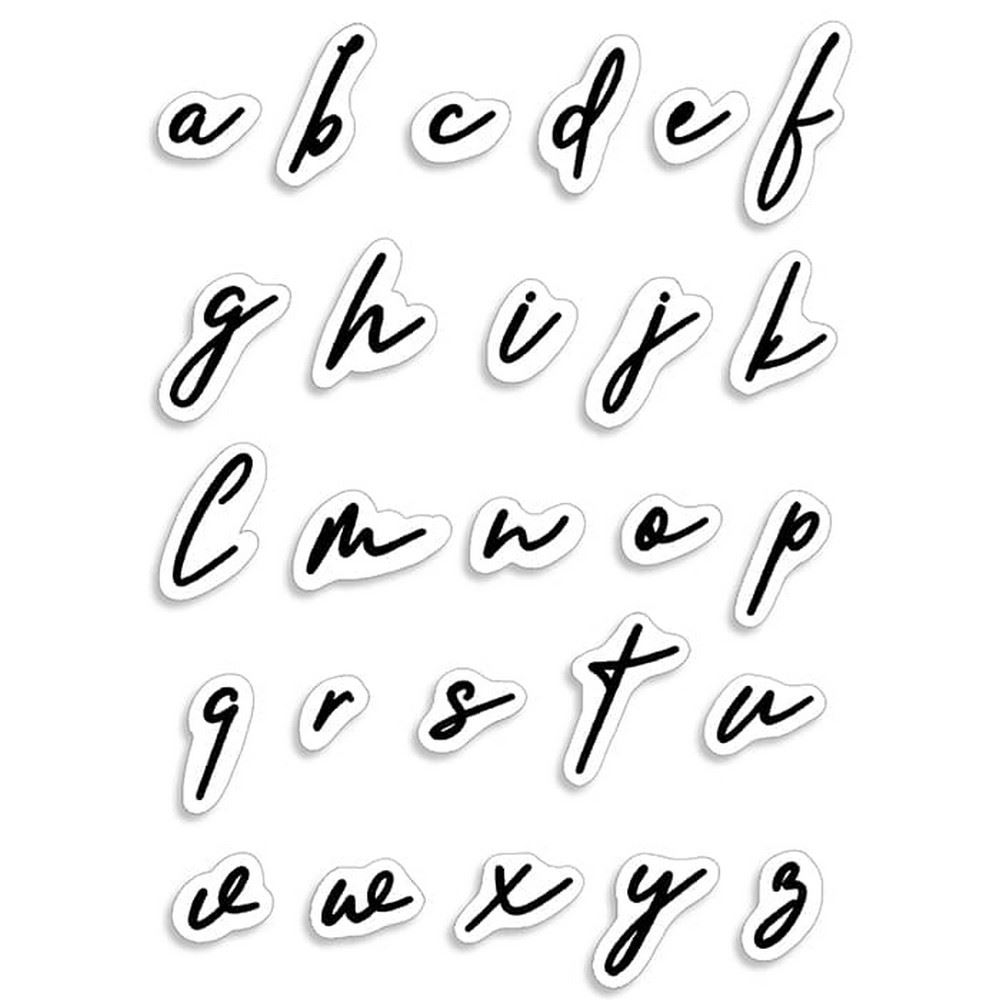 Timbri acrilici Alfabeto Minuscolo Muse Lowercase Alphabet