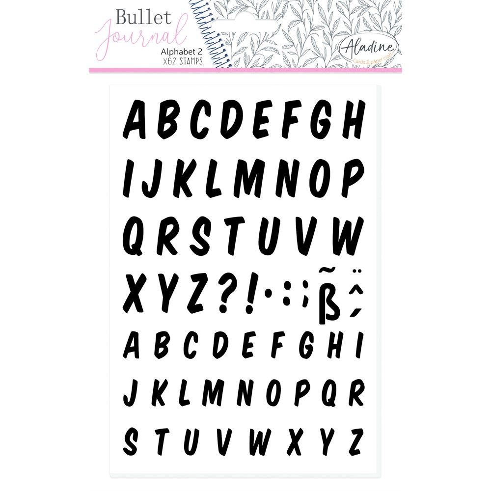 Timbri acrilici Bullet Journal Alphabet 2