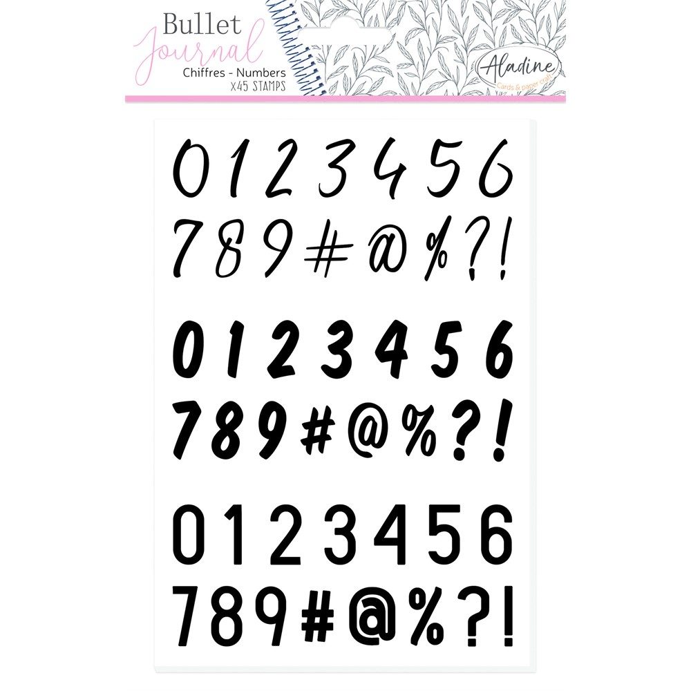 Timbri acrilici Bullet Journal Numeri