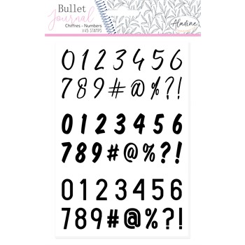 Timbri acrilici Bullet Journal Numeri