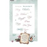 Timbri acrilici Christmas Blush Holiday Wishes