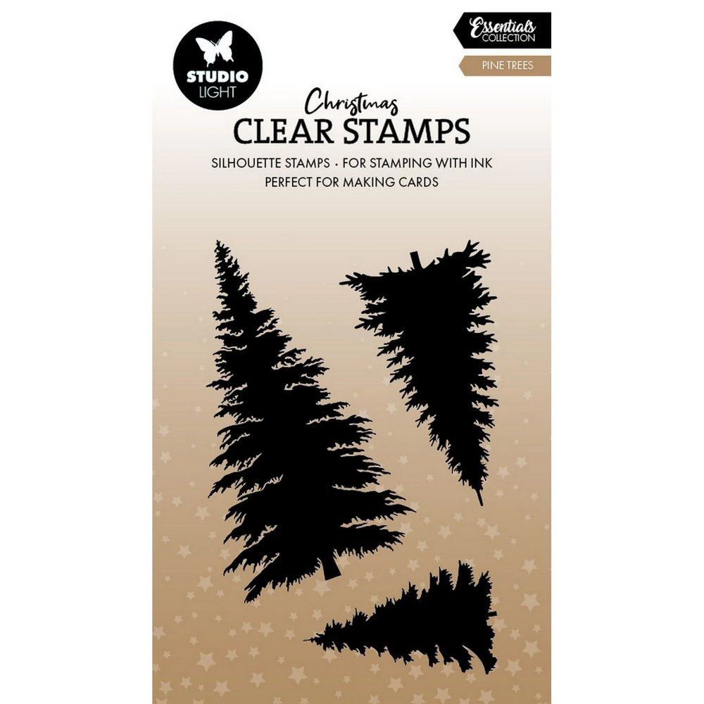 Timbri acrilici Christmas Pine Trees Alberi
