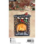 Timbri acrilici Cottage Christmas Caminetto