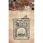 Timbri acrilici Cottage Christmas Caminetto