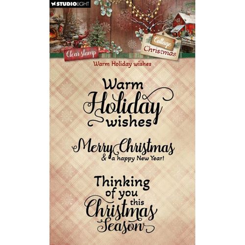 Timbri acrilici Cottage Christmas Warm Holiday Wishes