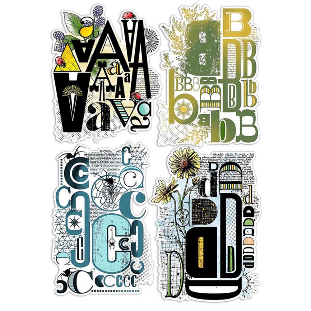 Timbri acrilici Design ABCD Letters