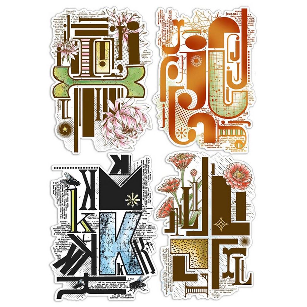 Timbri acrilici Design IJKL Letters