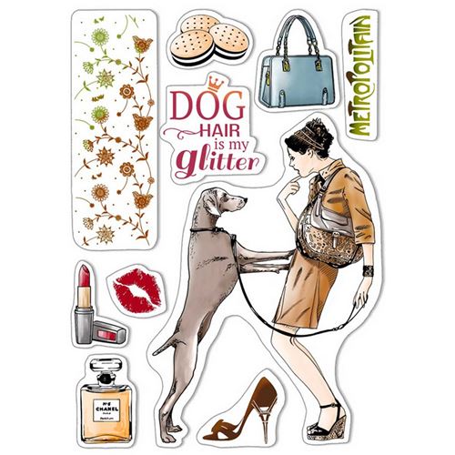 Timbri acrilici Dog air is my glitter