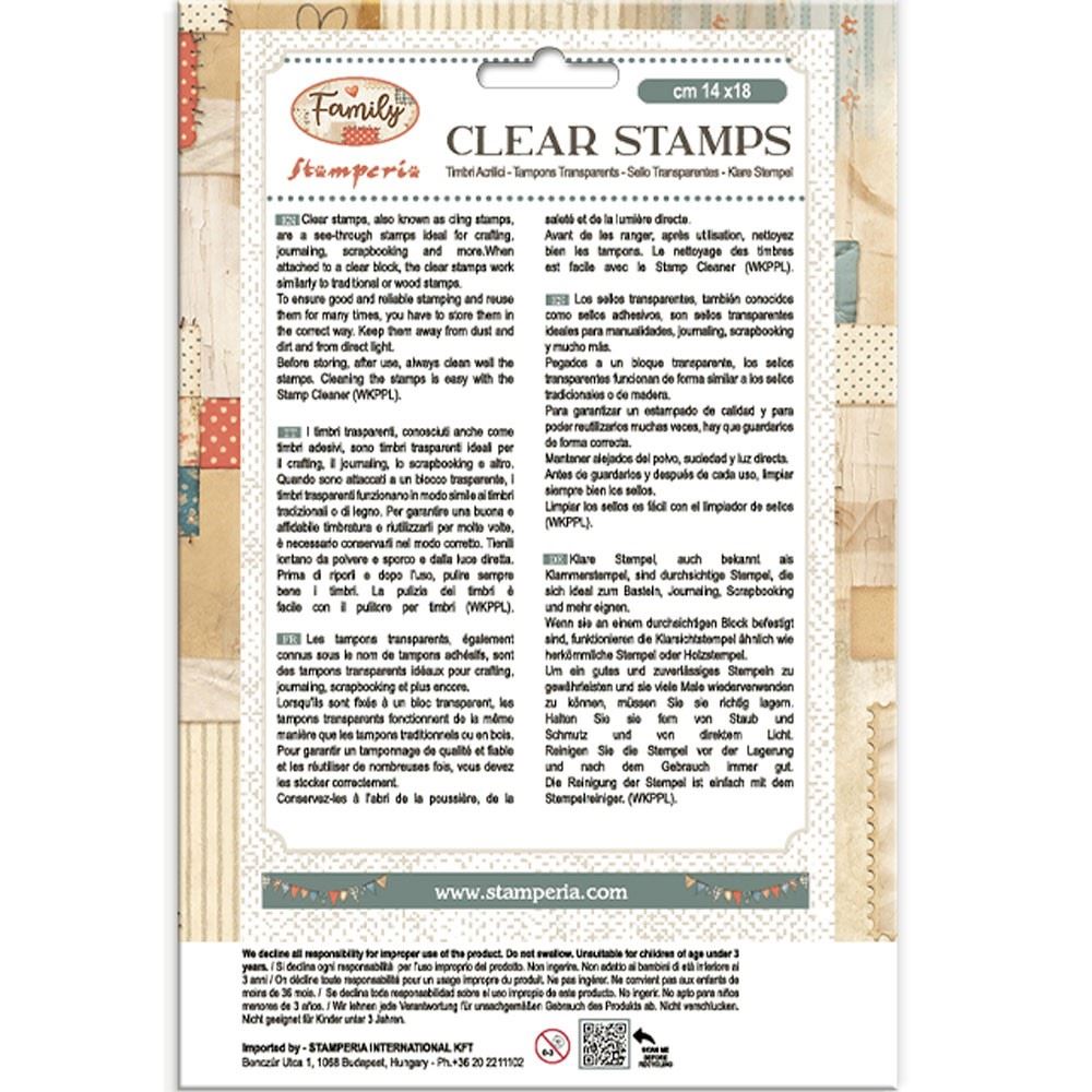 Timbri acrilici Family cuori