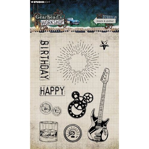 Timbri acrilici Gearhead's Workshop Gears & Guitar