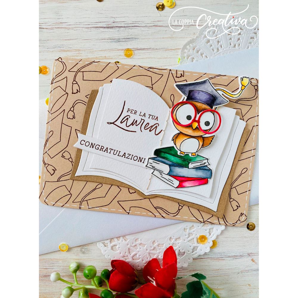 Kwan Crafts - Timbri trasparenti con luna, per decorare biglietti e scrapbooking fai da te