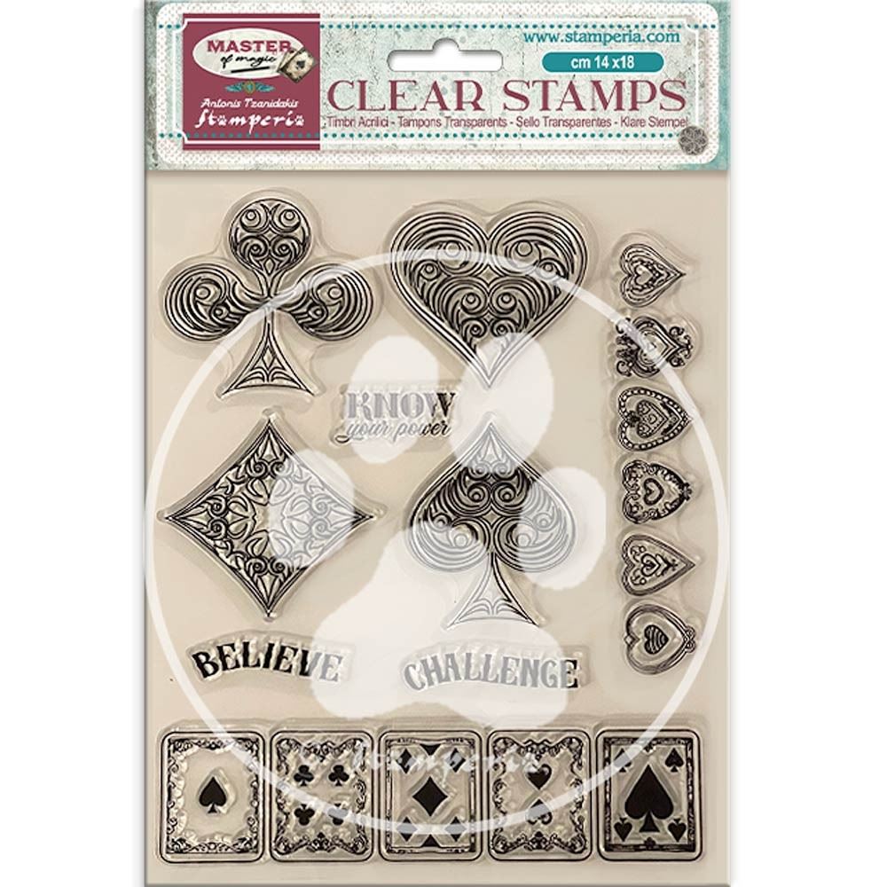 Set 4 Fogli Timbri Trasparenti In Silicone GLOBLELAND | Tema Divinazione Magica, Tarocchi E Astrologia Per Scrapbooking Fai Da Te