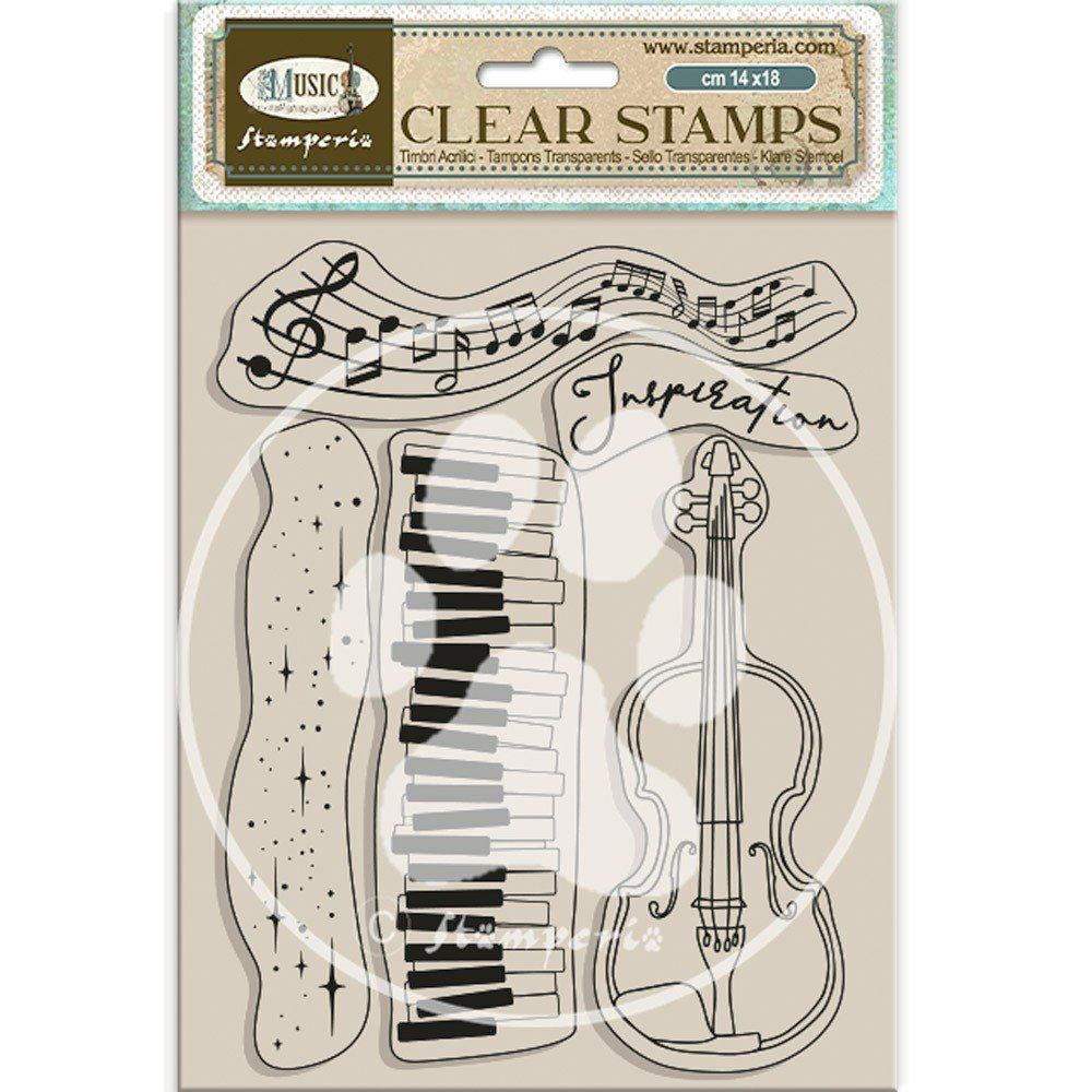 Timbri acrilici Music violino
