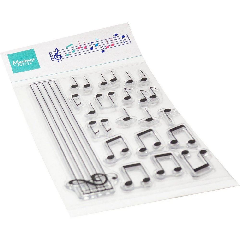 Timbro in Silicone Trasparente Spartito Musicale Guarnizione Timbro in Silicone Trasparente Spartito Musicale Guarnizione