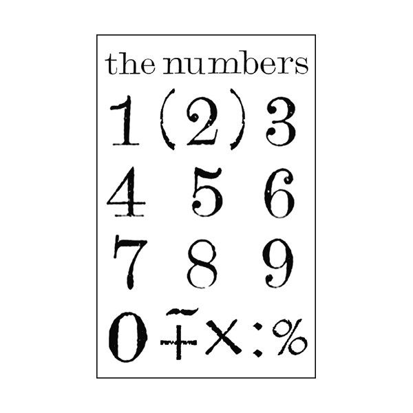 Timbri acrilici Numeri