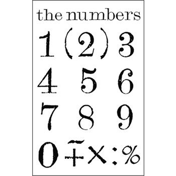 Timbri acrilici Numeri