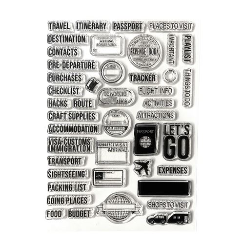 Timbri acrilici Once in a Lifetime Travel Journal