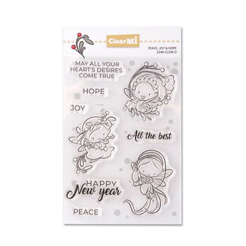 Timbri acrilici Peace, Joy & Hope