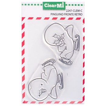 Timbri acrilici Pinguino Fronte e Retro