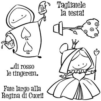 Timbri acrilici Regina di Cuori